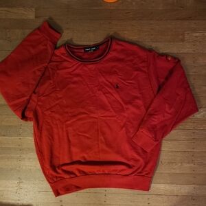 Polo Golf by Ralph Lauren- Men's Vibrant Red Crewneck Sweater -Size Large
